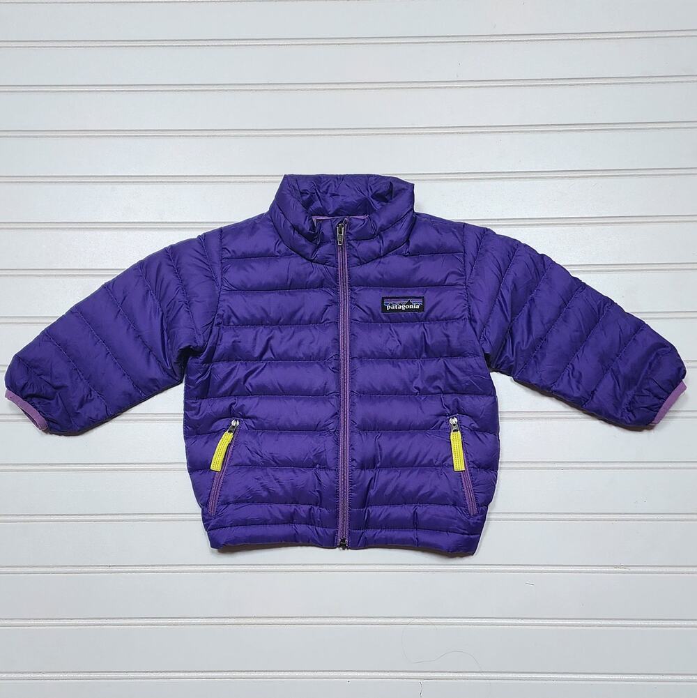 Patagonia Baby Down Sweater Puffer Jacket Size 6-12 Months Purple